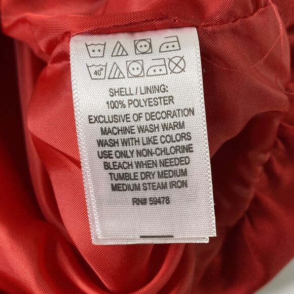 Maggie & Zoe Baby Girls Red Dress 18 Months Rosettes Bow Party Holiday Christmas - Picture 6 of 12